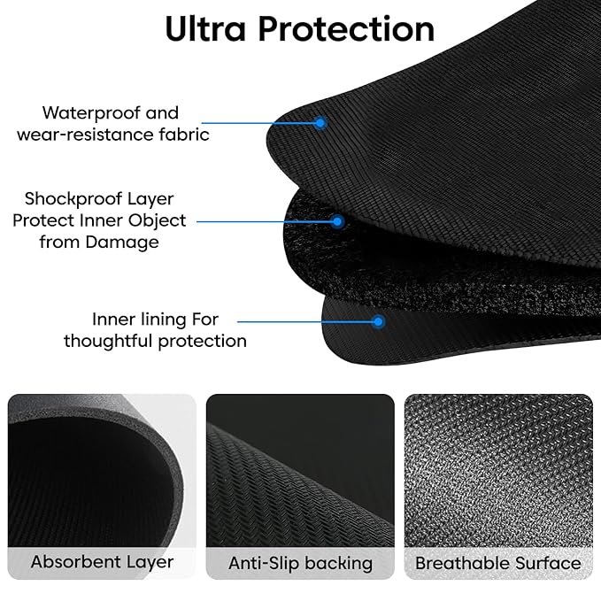 Sounce Premium Polyester Dual Controller Hard Carry Case for PS5, PS4, Xbox, and iPega Controllers