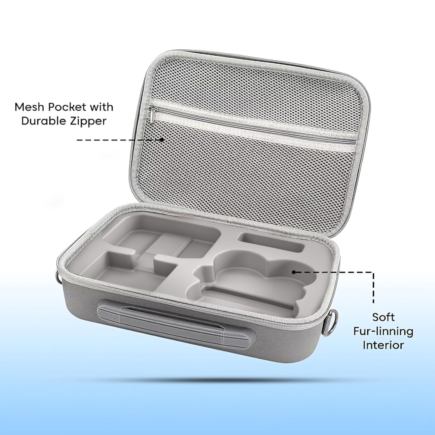 Sounce Hard Shell Carrying Case for Neo Drone – Premium PU Travel Storage Bag Compatible with Neo Drone, RC-N3 Remote Controller, Neo Intelligent Flight Batteries, Grey