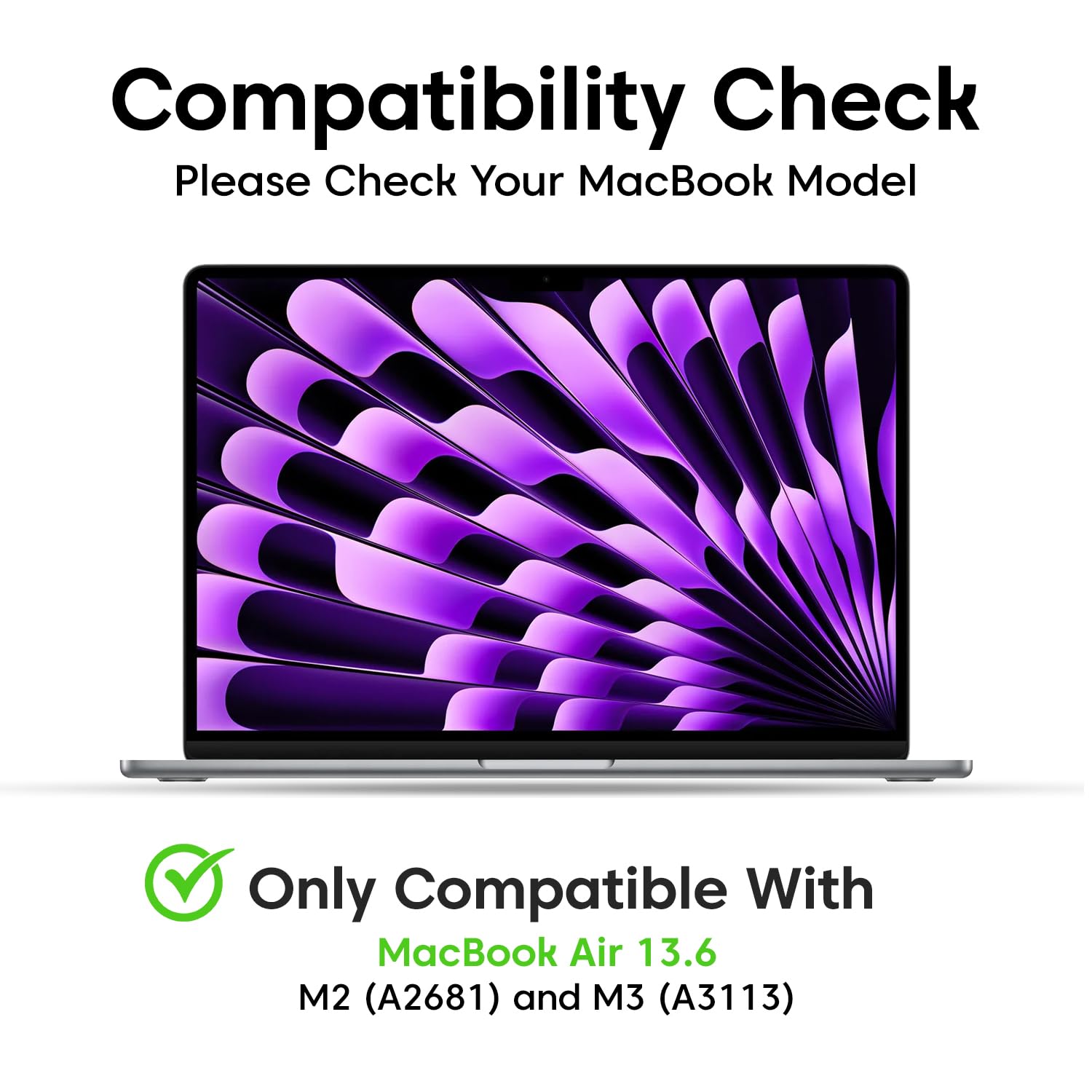 Soonjet Compatibel met MacBook Air 13,6 inch hoes M2, Model A2681, uitgebracht in 2022 en 2023, stevige en duurzame plastic beschermhoes voor MacBook Air M2 13 inch hoes - Starlight Clear Soonjet Compatibel met MacBook Air 13,6 inch hoes M2, Model A2681, uitgebracht in 2022 en 2023, stevige en duurzame plastic beschermhoes voor MacBook Air M2 13 inch hoes - Starlight Clear