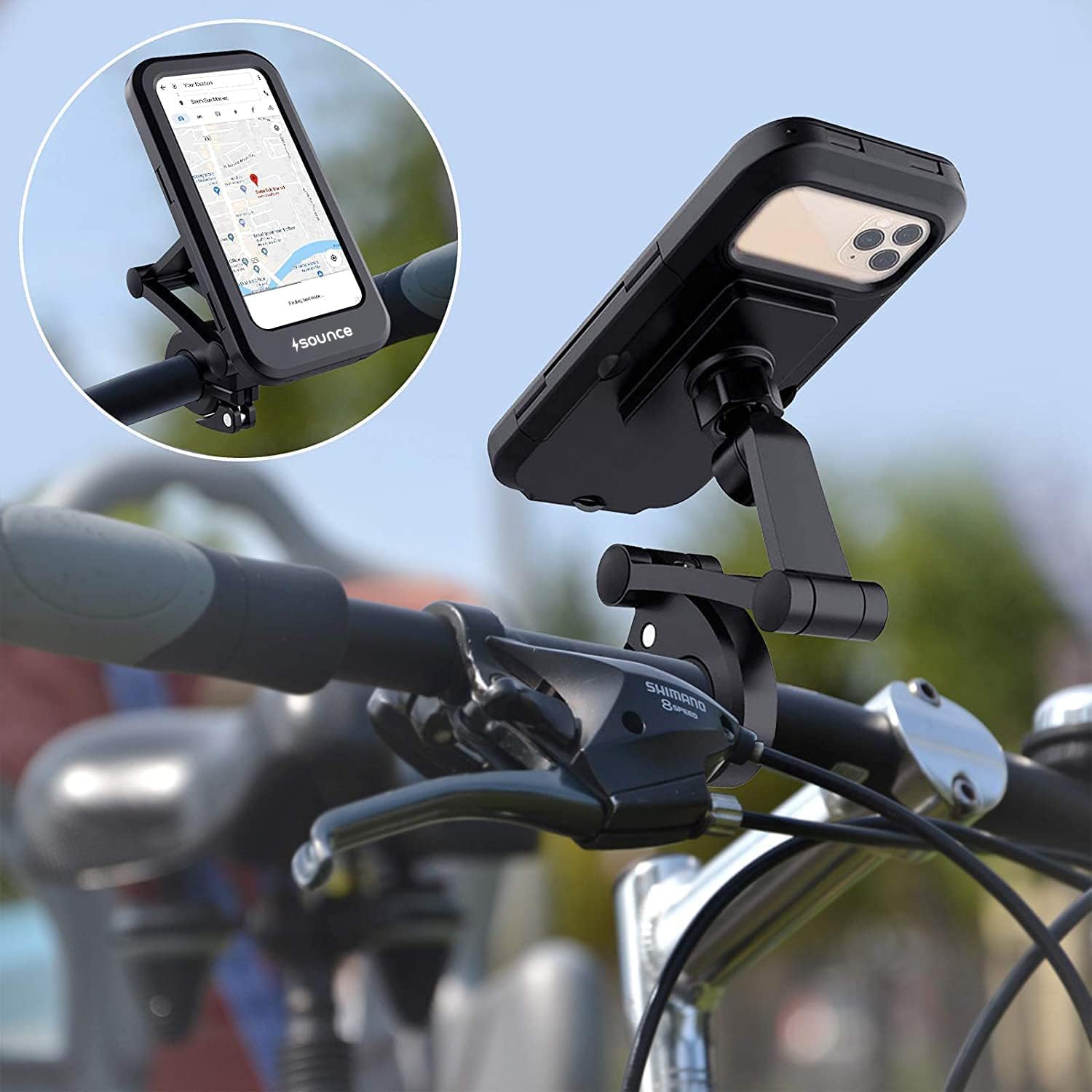 BOBILIFE Aluminum Bike Phone Mount Holder - 360° Adjustable Bicycle Cell Phone BOBILIFE Aluminum Bike Phone Mount Holder - 360° Adjustable Bicycle Cell Phone
