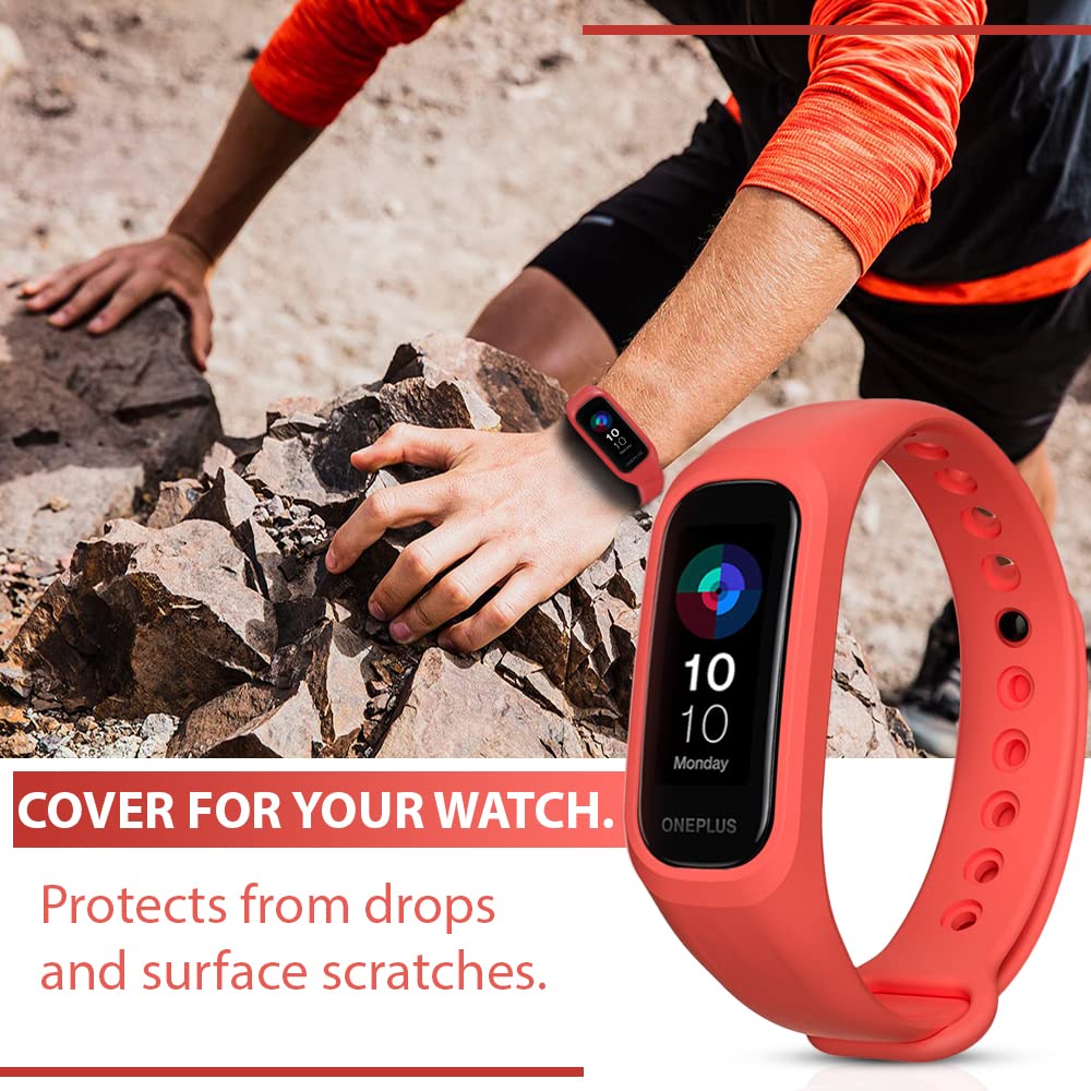 Sounce Red Adjustable Band Strap Compatible for Oneplus Smart Band & Oppo Smart Band (Red)