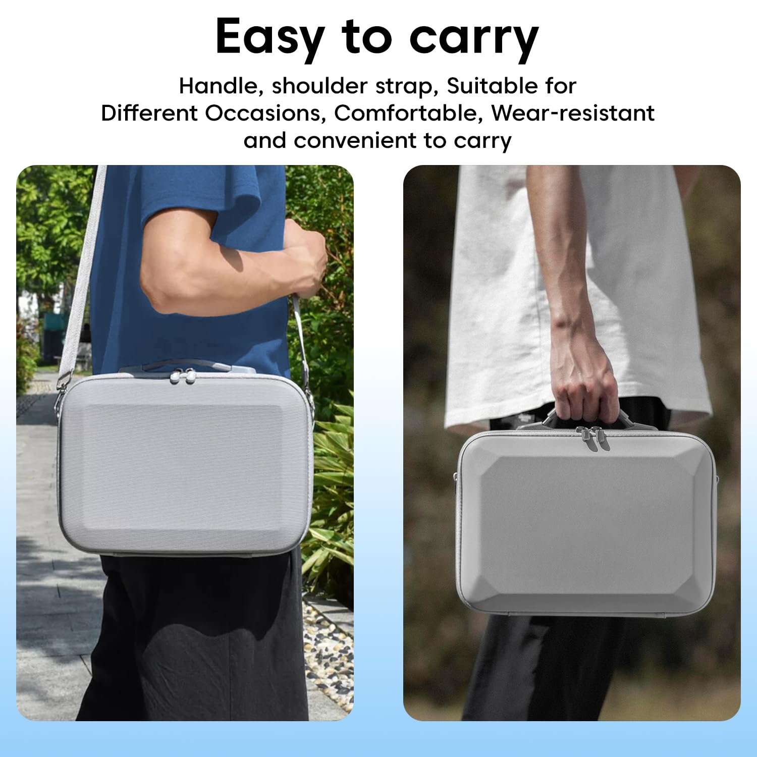 Sounce Hard Shell Carrying Case for Neo Drone – Premium PU Travel Storage Bag Compatible with Neo Drone, RC-N3 Remote Controller, Neo Intelligent Flight Batteries, Grey