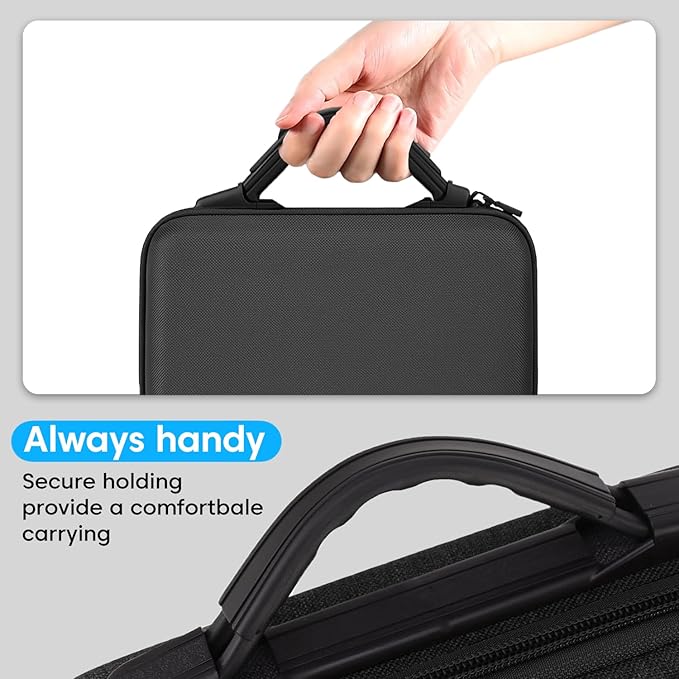 Sounce Premium Polyester Dual Controller Hard Carry Case for PS5, PS4, Xbox, and iPega Controllers