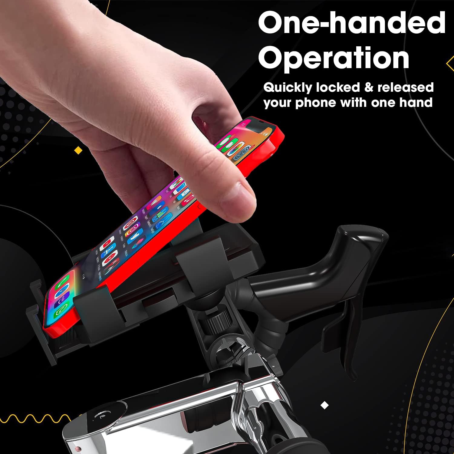 Bicycle Phone Holder 360° Rotating For Phone 11 Un... - Grandado - Foto 8