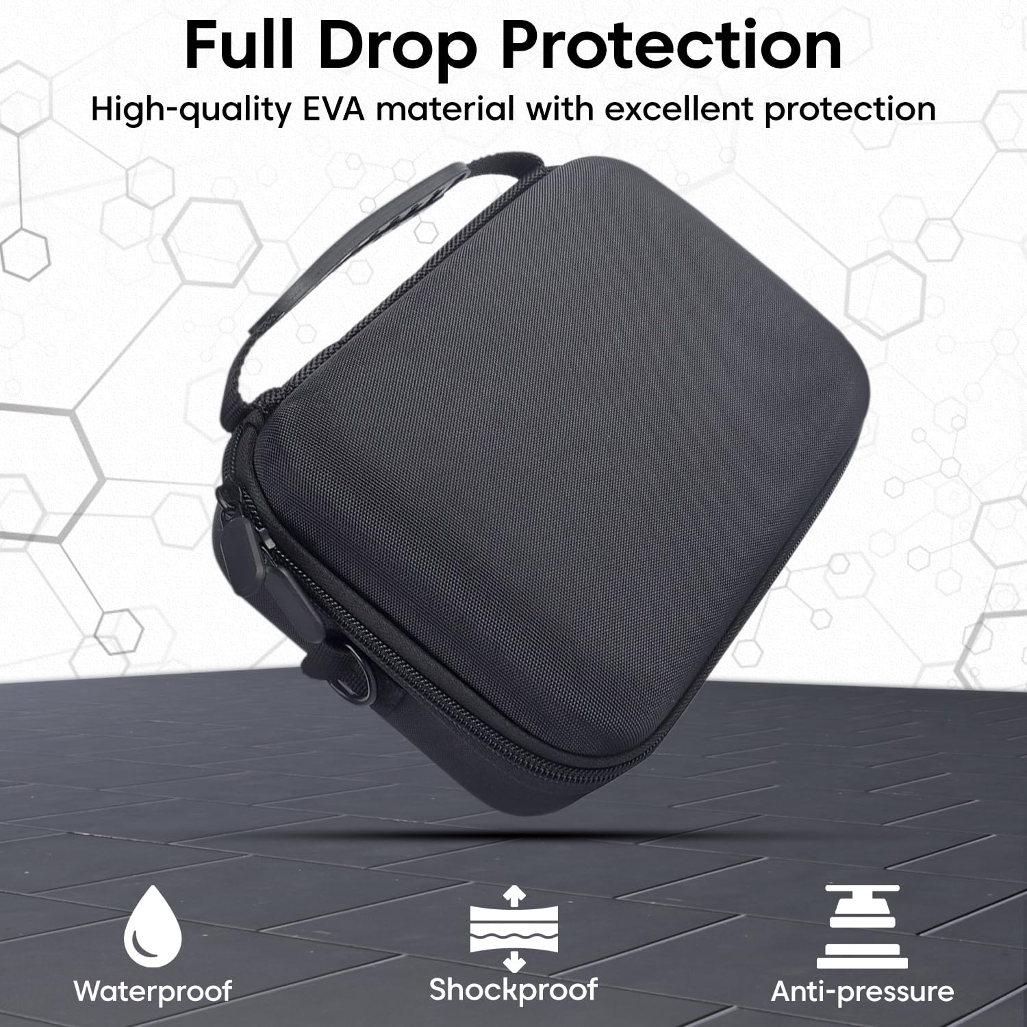 Sounce Action 3 Carrying Case for DJI OSMO Action 3/Action 4/5Pro Camera, Hard Shell Bag Storage Bag with Shoulder Strap Travel Case for DJI OSMO Action 3/4/5pro Camera