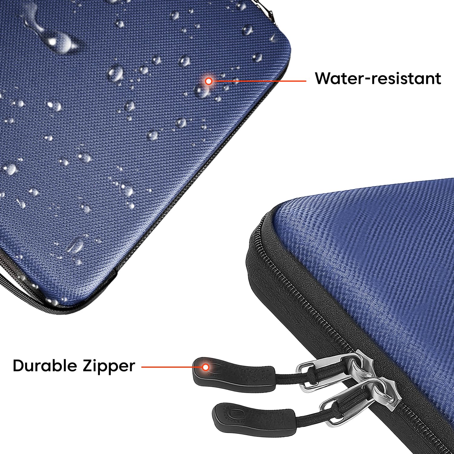 Sounce Hard Laptop Sleeve for MacBook 13-13.3 - 13.6-14 inch Laptop Sleeve Bag for MacBook Pro/Air M1 M2, Surface Laptop 3/2, Dell Inspiron 13/XPS 13, Shockproof & Water-Resistant