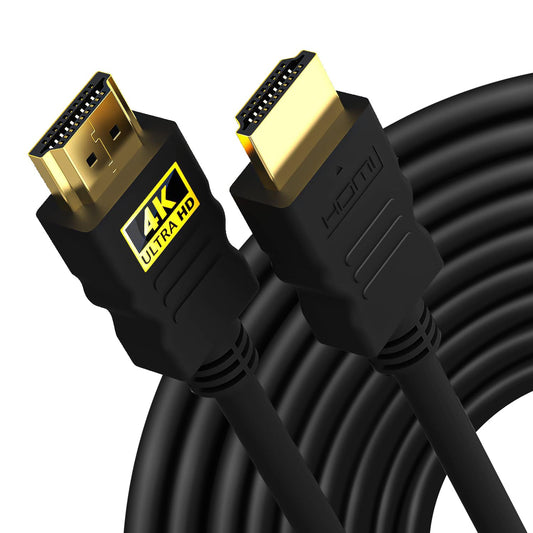 Sounce 5 Meter High-Speed HDMI Cable - Hdmi Arc Enabled | 64 Gbps | 4K 120Hz | 1080P 240Hz | Strong & Durable | Supports Up To 32 Audio Channels | Gold Plated | 5 Meter, Black (Pack of 1)