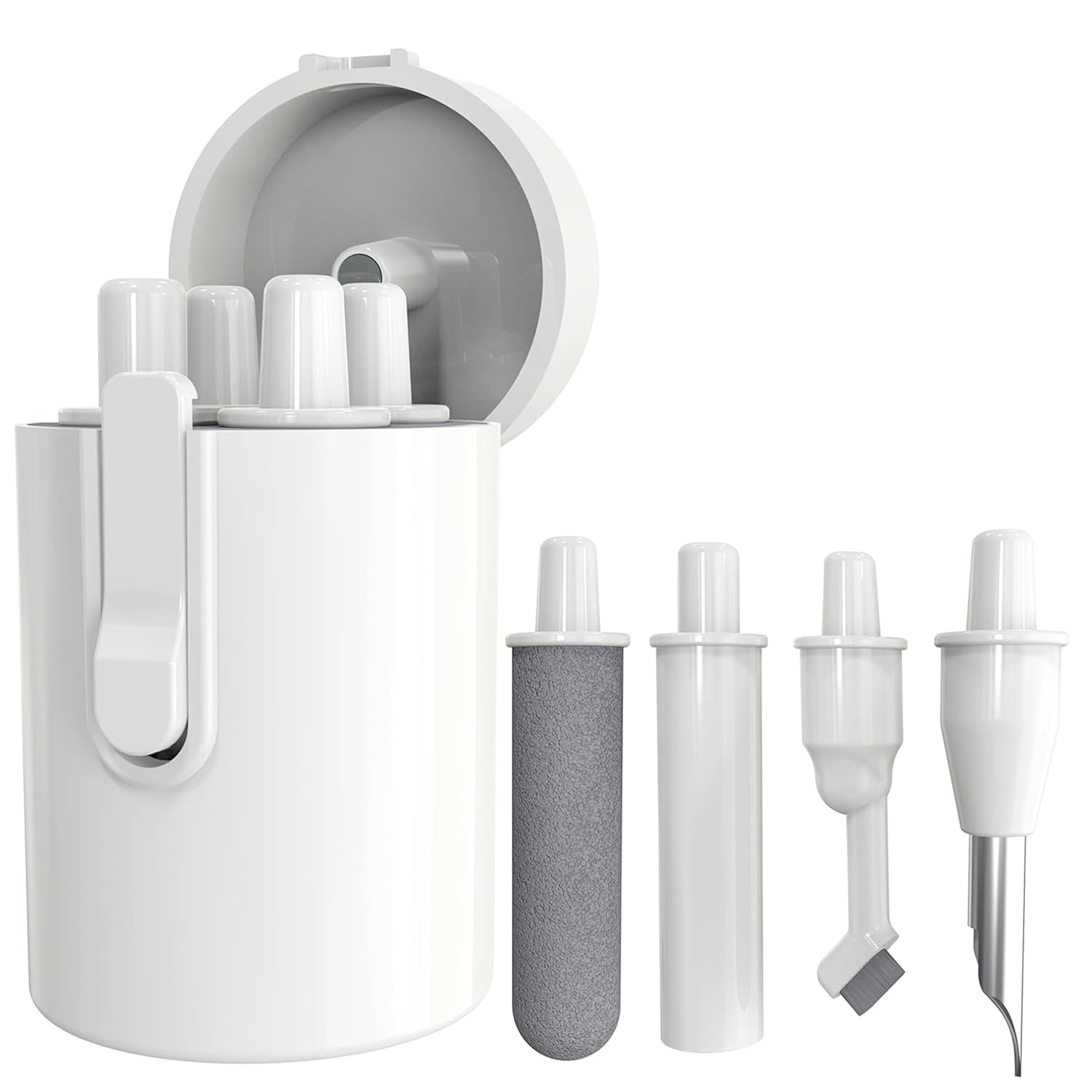 Sounce Cleaning Soft Brush 5 in 1 Multi Function Electronics Cleaning Kit, Gadget Cleaning Kit, Computer Cleaning Tools, Extension Rod, Cleaner for Earbuds, Earphone, Mobile Speakers & Jacks