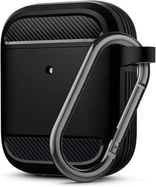 Sounce Compatible with AirPods 2 & Airpods 1 Case, Protective Silicone Cover Compatible with AirPods Black