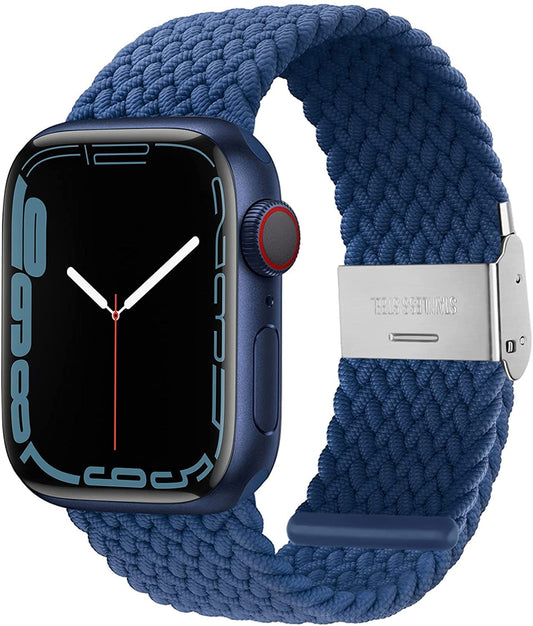Sounce Compatible with Watch Bands 42mm 44mm 45mm 49mm, Watch Bands for Women Men, Adjustable Braided Solo Loop with Buckle Elastic Sport Bands for Watch SE Series 7/6/5/4/3/2/1