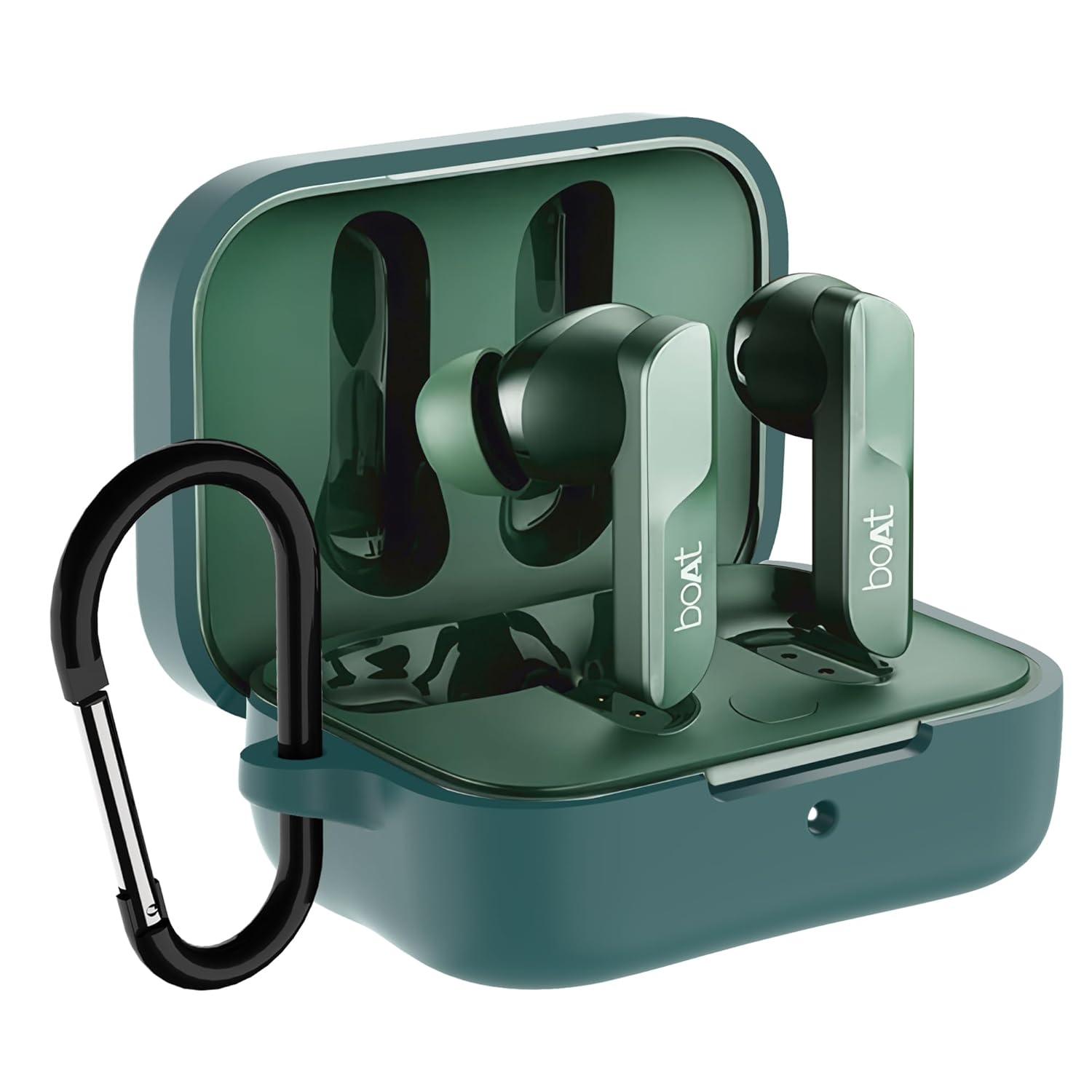 Sounce Earphone Case Cover for Boat Airdopes 800 TWS Soft Silicone Ski