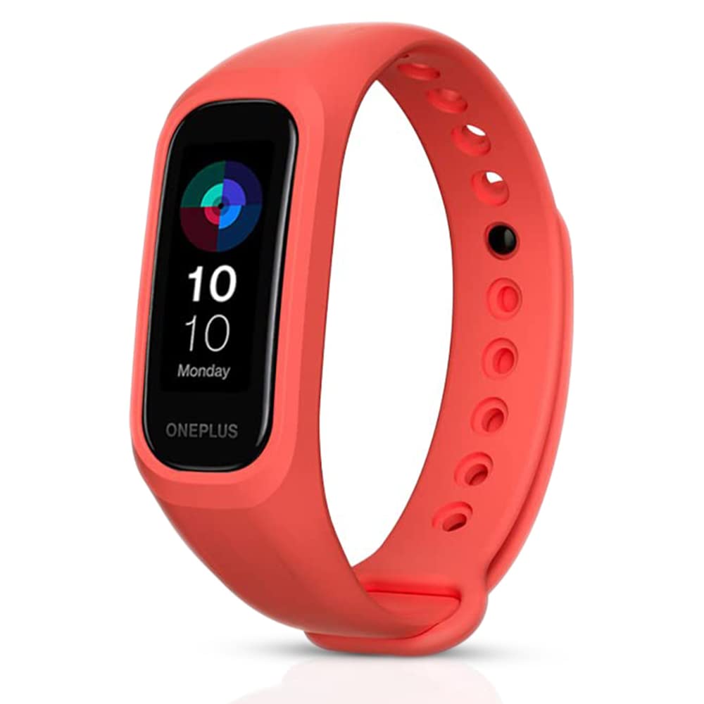 Sounce Red Adjustable Band Strap Compatible for Oneplus Smart Band & Oppo Smart Band (Red)