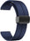 Sounce Silicone 22mm Replacement Band Strap with Folding Magnetic Lock Compatible with Boat, Fire Boltt, Noise, Dizo, Beatxp, Fast-Track, Ptron, Amazfit & Other 22mm Watches - Black