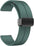Sounce Silicone 22mm Replacement Band Strap with Folding Magnetic Lock Compatible with Boat, Fire Boltt, Noise, Dizo, Beatxp, Fast-Track, Ptron, Amazfit & Other 22mm Watches - Black