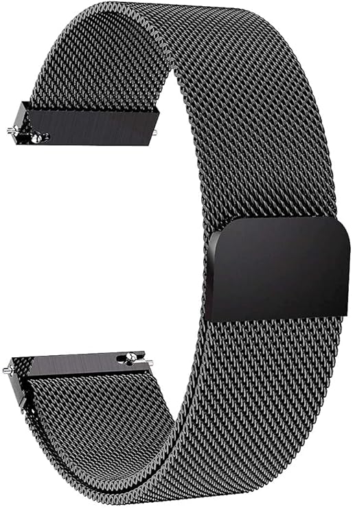 Sounce Silicone 22mm Replacement Band Strap with Metal Buckle Compatible with Fire-Boltt, Boat, Noise, Amazfit, beatXp & Other 22mm Watches