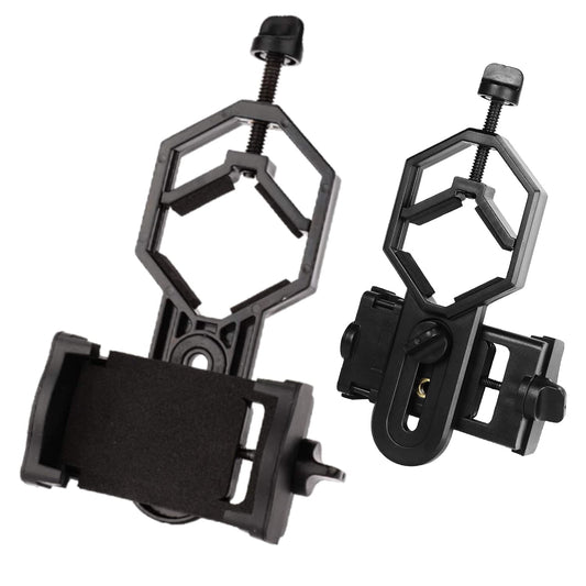 Sounce Telescope Phone Adapter, Universal Cell Phone Mount Compatible Binoculars, Monocular, Microscope, Spotting Scope, Telescope, Smartphone Holder Clip Bracket Fits Almost of Mobile Phones