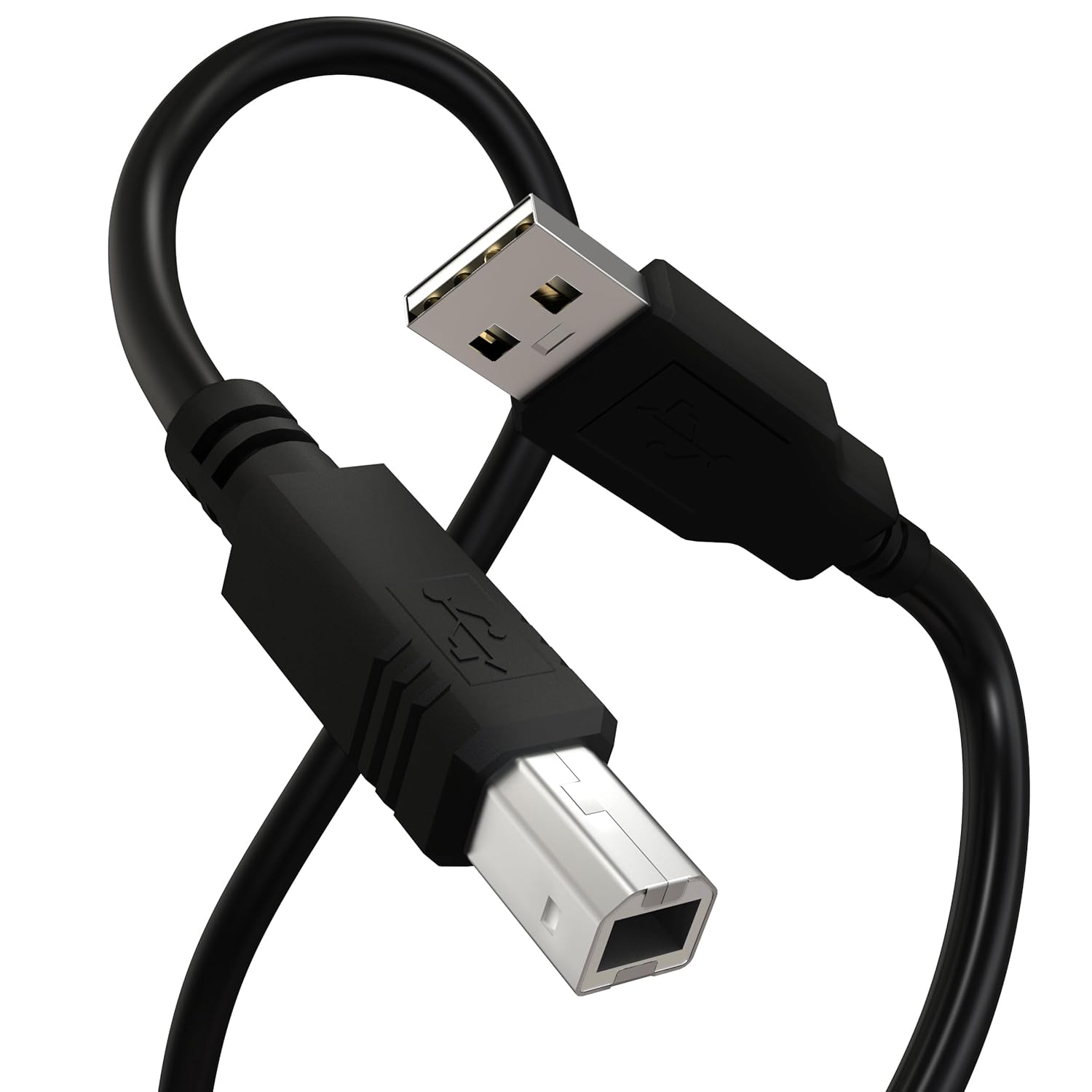 Sounce USB 2.0 High Speed Printer Cable (1.5 Meter) USB Scanner Cable A Male to B Male Compatible with Printers, Scanner for Canon, Brother, Dell, Epson, HP, Samsung, Lexmark,Panasonic