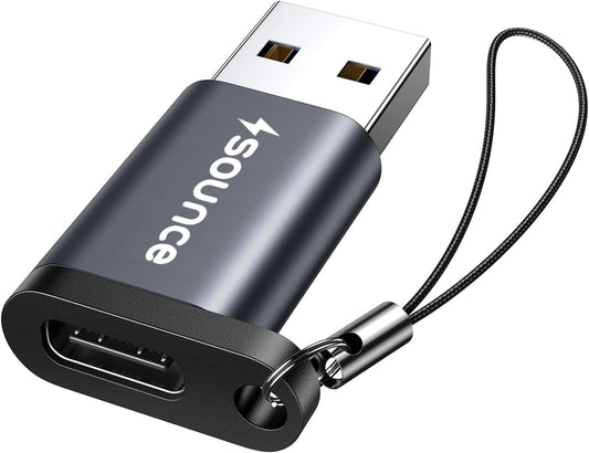 Sounce USB 3.0 OTG to USB Type C Adapter Portable Peripherals High-Speed Data Transfer, Compatible and Works with Laptops, Tablets, Smartphone, Chargers and More Devices