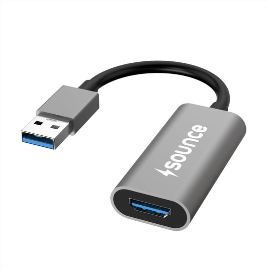 Sounce USB 3.0 to HDMI Adapter 1080p Resolution USB Type-A to HDMI Cable with Video Audio Output Supports Mirroring/Expansion for Monitor, laptops, External Video & Graphics Card - Grey