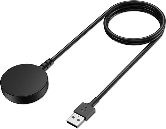 Sounce USB Charging Cable for Samsung Galaxy Watch 6/ Watch 6 Classic/Watch 5 Pro/Watch 4/ Watch 4 Classic/Watch 3/ Watch Active 2/ Active 1 Wireless Magnetic Charging Cord 3.3Ft Cable - Black