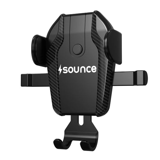 Sounce Universal Car Mobile Holder with One Click Technology, 360° Rotational, Strong ABS Body, Compatible with 4 to 7 Inch Devices, Windshield and Dashboard Mobile Holder Mount for Car(Black)