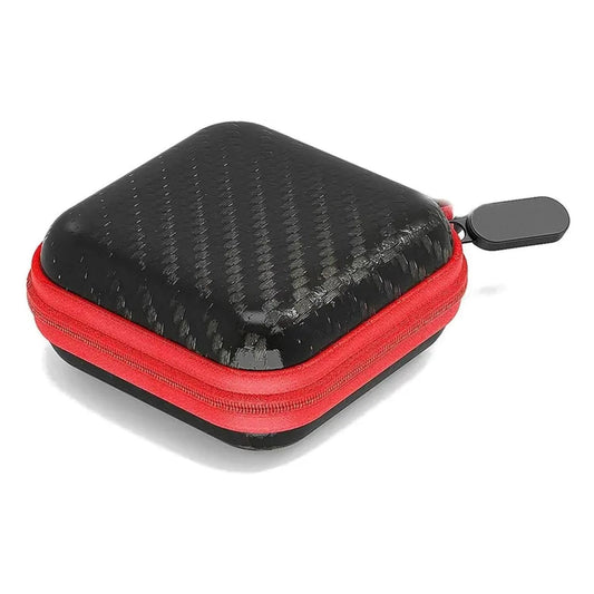 Sounce Universal Shockproof Headphone Case – Semi-Rigid Polypropylene Shell with 1680D Nylon Exterior, Compact Carrying Pouch for Earphones, USB Cables, Flash Drives & Accessories (Black)