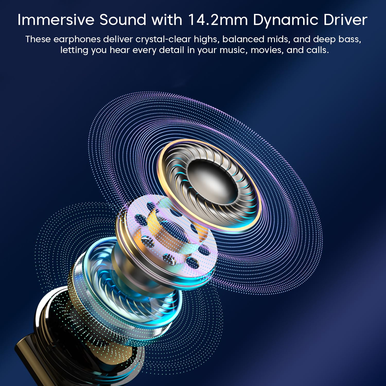 Sounce Type-C Wired Earphones with Mic | 14.2mm Dynamic Driver | HD Sound, Anti-Tangle Cable, Comfortable Fit (Black,White)