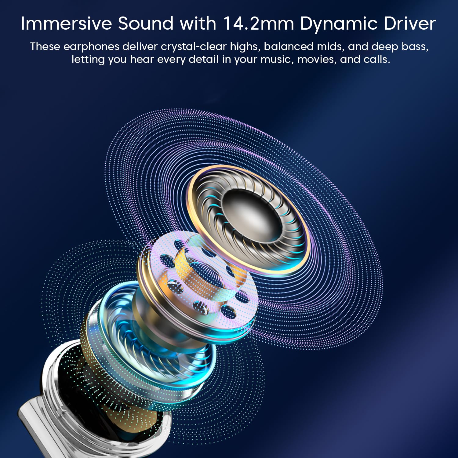 Sounce Type-C Wired Earphones with Mic | 14.2mm Dynamic Driver | HD Sound, Anti-Tangle Cable, Comfortable Fit (Black,White)