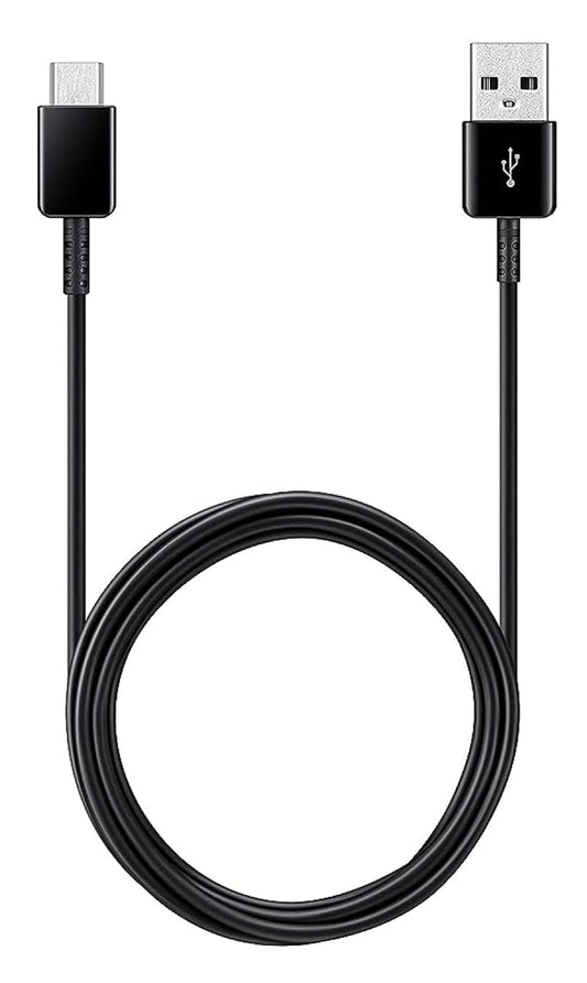 USB to Type-C 25W Fast Charging Cable by Sounce | 1.5 Meter High-Speed Power & Data Cord | Compatible with Galaxy A51, A52, A71, A21s & More – Black