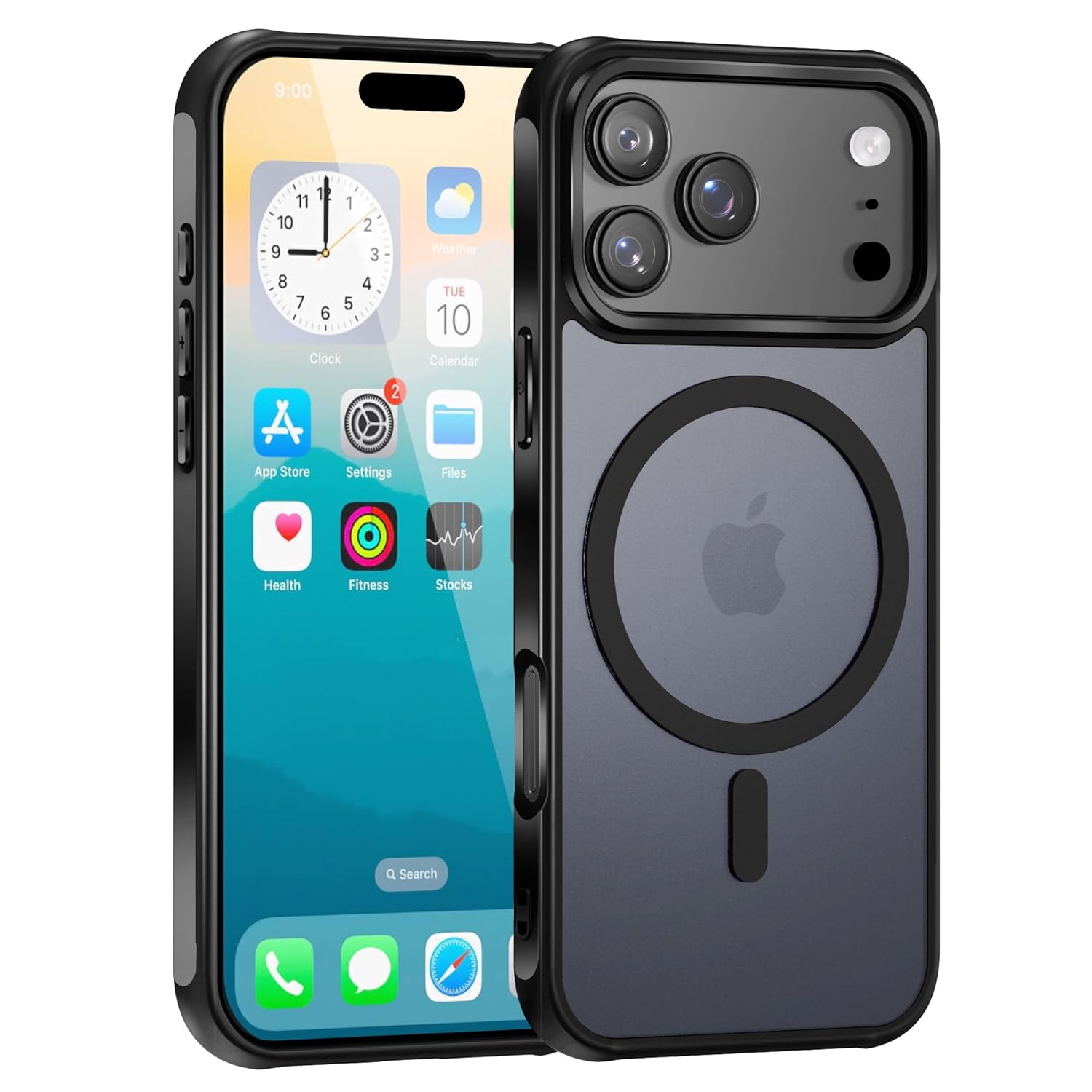 Sounce iPhone 17 / 17 Pro / 17 Air Transparent & Matte Case – MagSafe Compatible Shockproof Back Cover