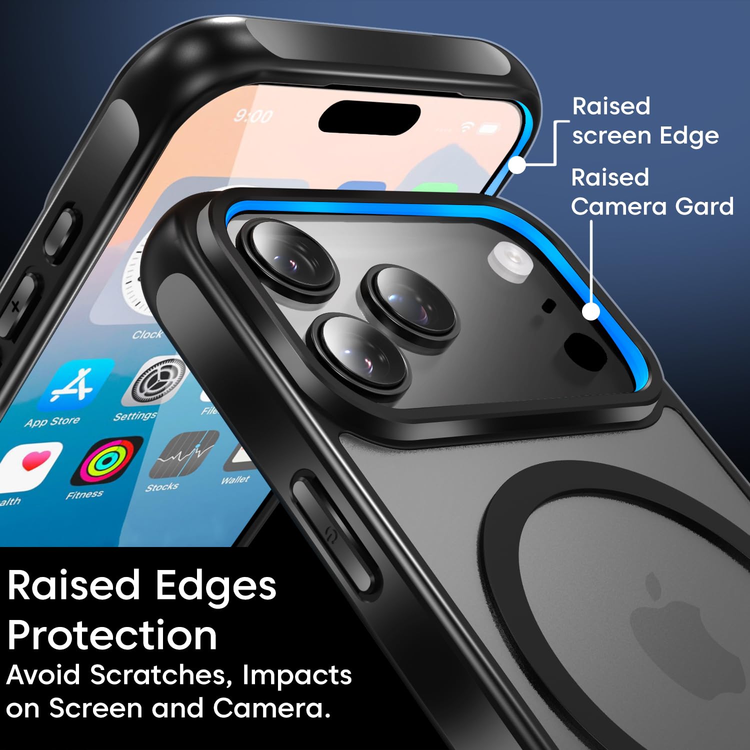 Sounce iPhone 17 / 17 Pro / 17 Air Transparent & Matte Case – MagSafe Compatible Shockproof Back Cover