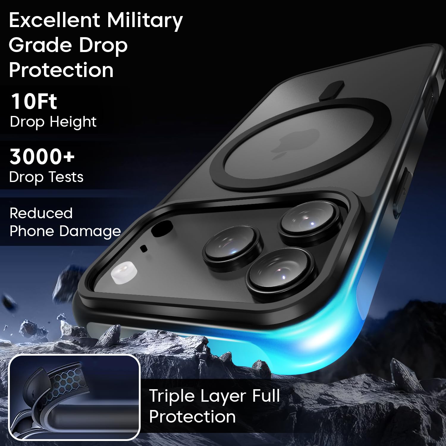 Sounce iPhone 17 / 17 Pro / 17 Air Transparent & Matte Case – MagSafe Compatible Shockproof Back Cover