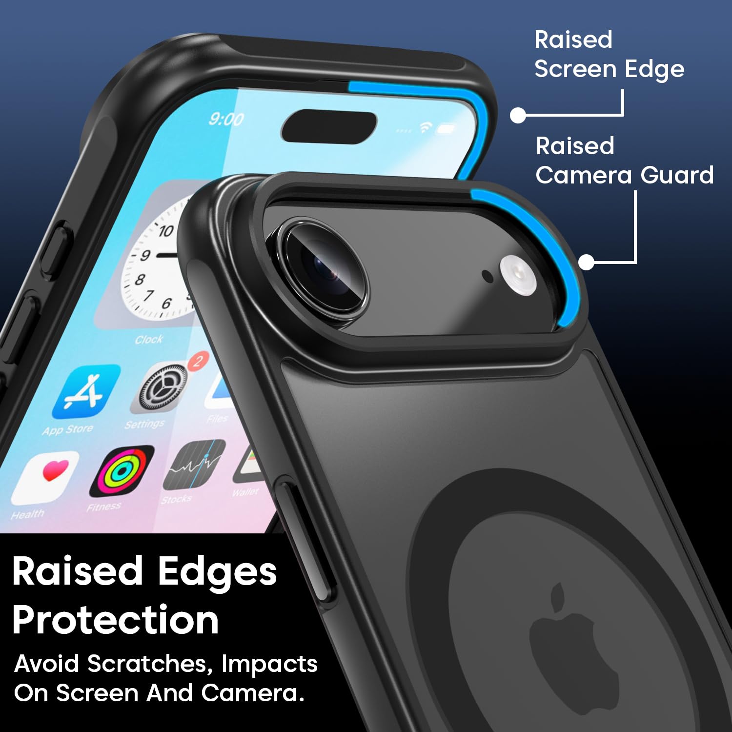 Sounce iPhone 17 / 17 Pro / 17 Air Transparent & Matte Case – MagSafe Compatible Shockproof Back Cover