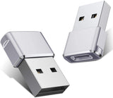 Sounce USB C Female to USB Male Adapter [Aluminum Shell, High Stability] Type C to USB A Converter Compatible with iPhone 13 Pro Max Apple Watch Series 7 AirPods 3 CarPlay, (Set of 2)