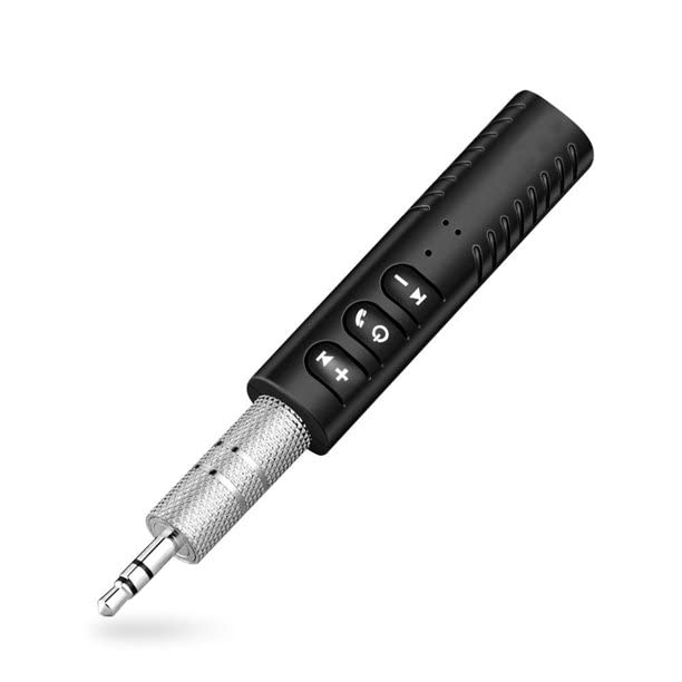 Bluetooth 5.0 Car Audio Receiver | Sounce Hands-Free Stereo Aux Adapter for Car, Headphones & Home Systems – Mini Wireless 3.5mm Bluetooth Dongle