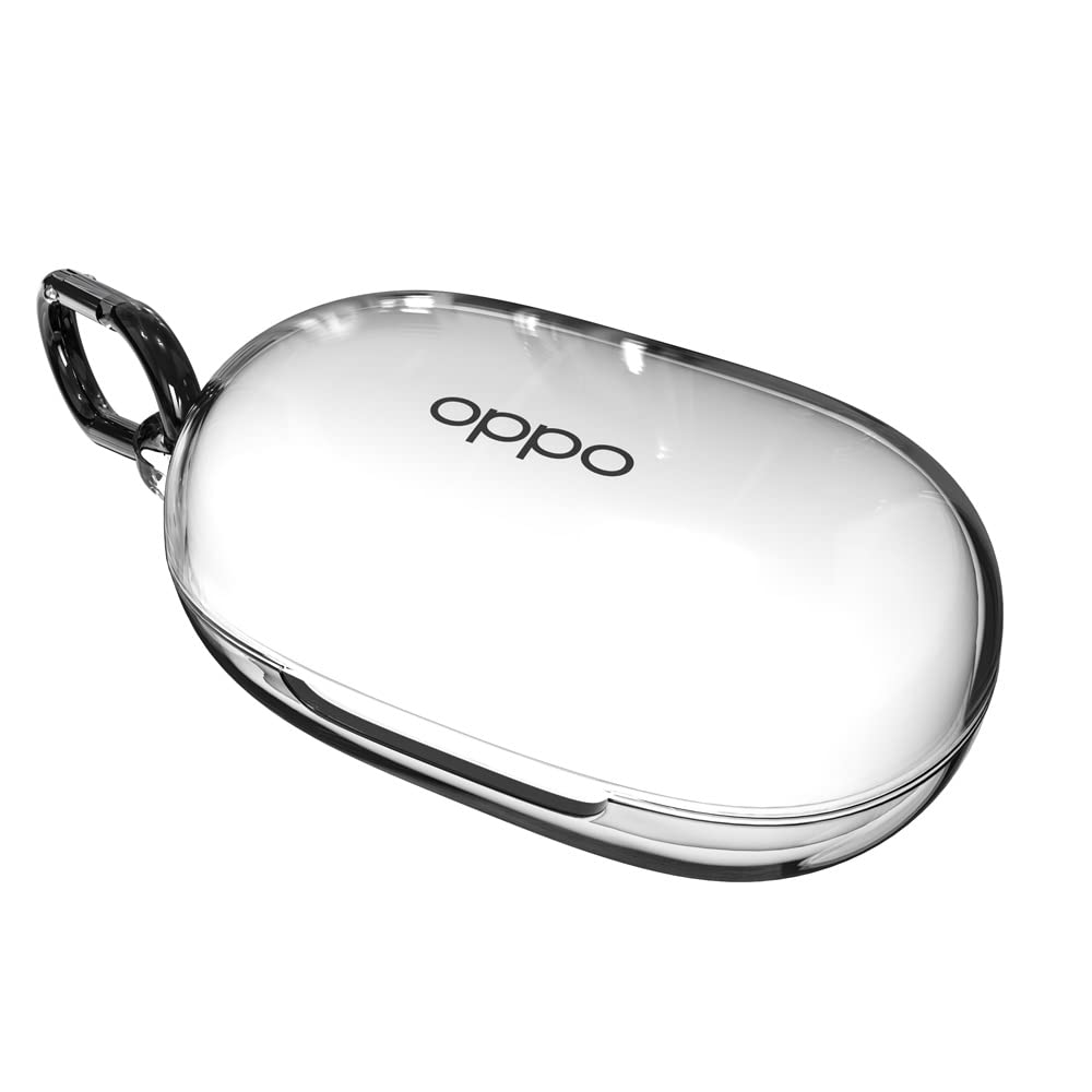 Sounce Anti Fall Dust Protection Case Cover Compatible for Oppo Enco Buds Headphones case Silicone Headset case with Keychain (Case Cover only)