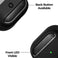 Sounce Tough Case Compatible with AirPods 3 Case with Carabiner, Rugged Protective Cover for AirPods 3rd Generation Case, Scratch Resistant, Drop Protection, Shock Armor Series - (Matte Black)