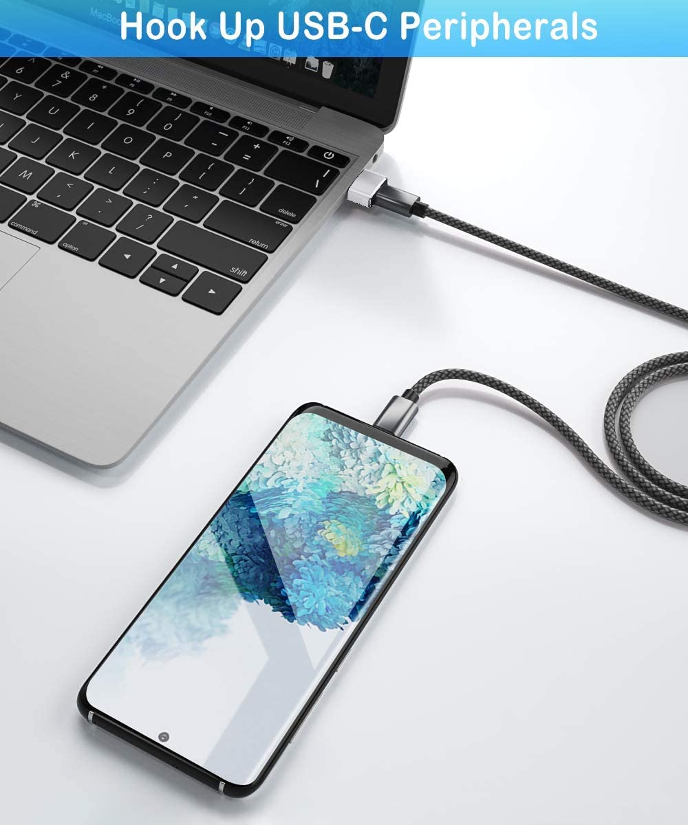 Sounce USB C Female to USB Male Adapter [Aluminum Shell, High Stability] Type C to USB A Converter Compatible with iPhone 13 Pro Max Apple Watch Series 7 AirPods 3 CarPlay, (Set of 2)