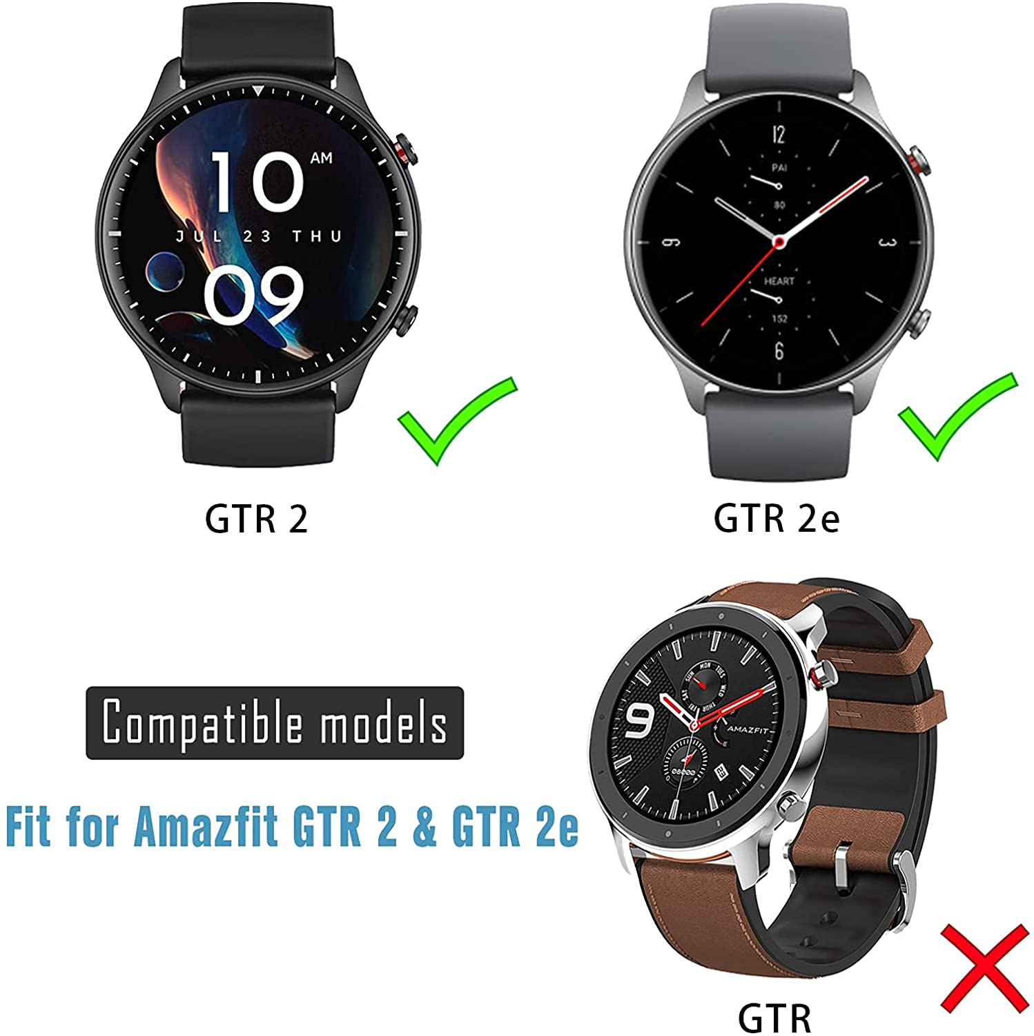 Sounce Thermoplastic Polyurethane Cover for Amazfit GTR 2 / GTR 2E Smart Watch, Black