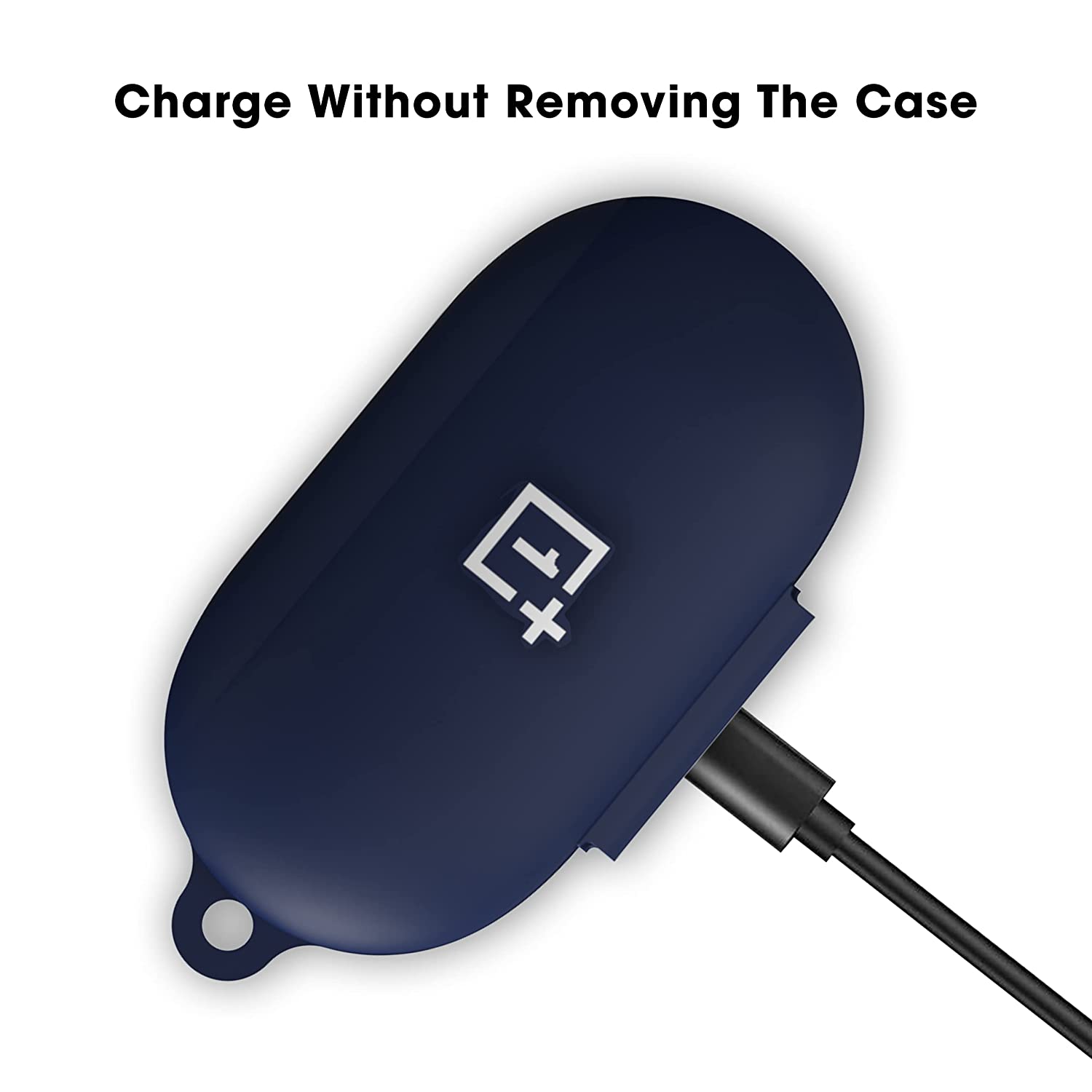 Sounce Silicone Protective Case Cover for OnePlus Earbuds Z2 TWS, Anti Fall Anti Dust, with Hook Earphone Case [Case Cover only]
