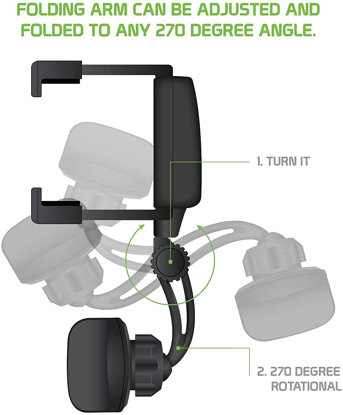Sounce Car Rearview Mirror Holder Phone Bracket Car Phone Holder 360 Rotation for Universal Cell Phone Holder Stand Base Vehicle Rear View Mirror Phone Holder Mount Universal Smartphone