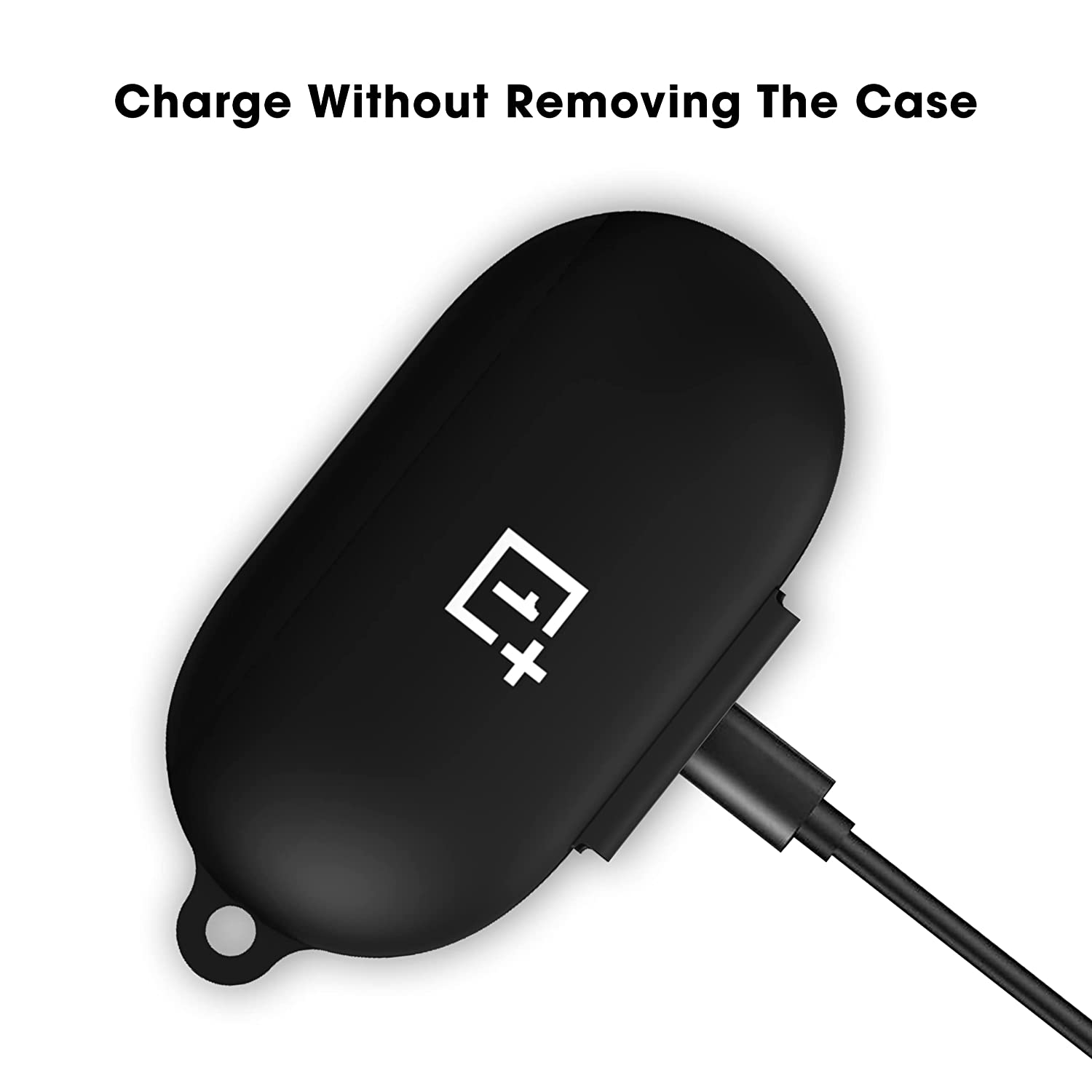 Sounce Silicone Protective Case Cover for OnePlus Earbuds Z2 TWS, Anti Fall Anti Dust, with Hook Earphone Case [Case Cover only]