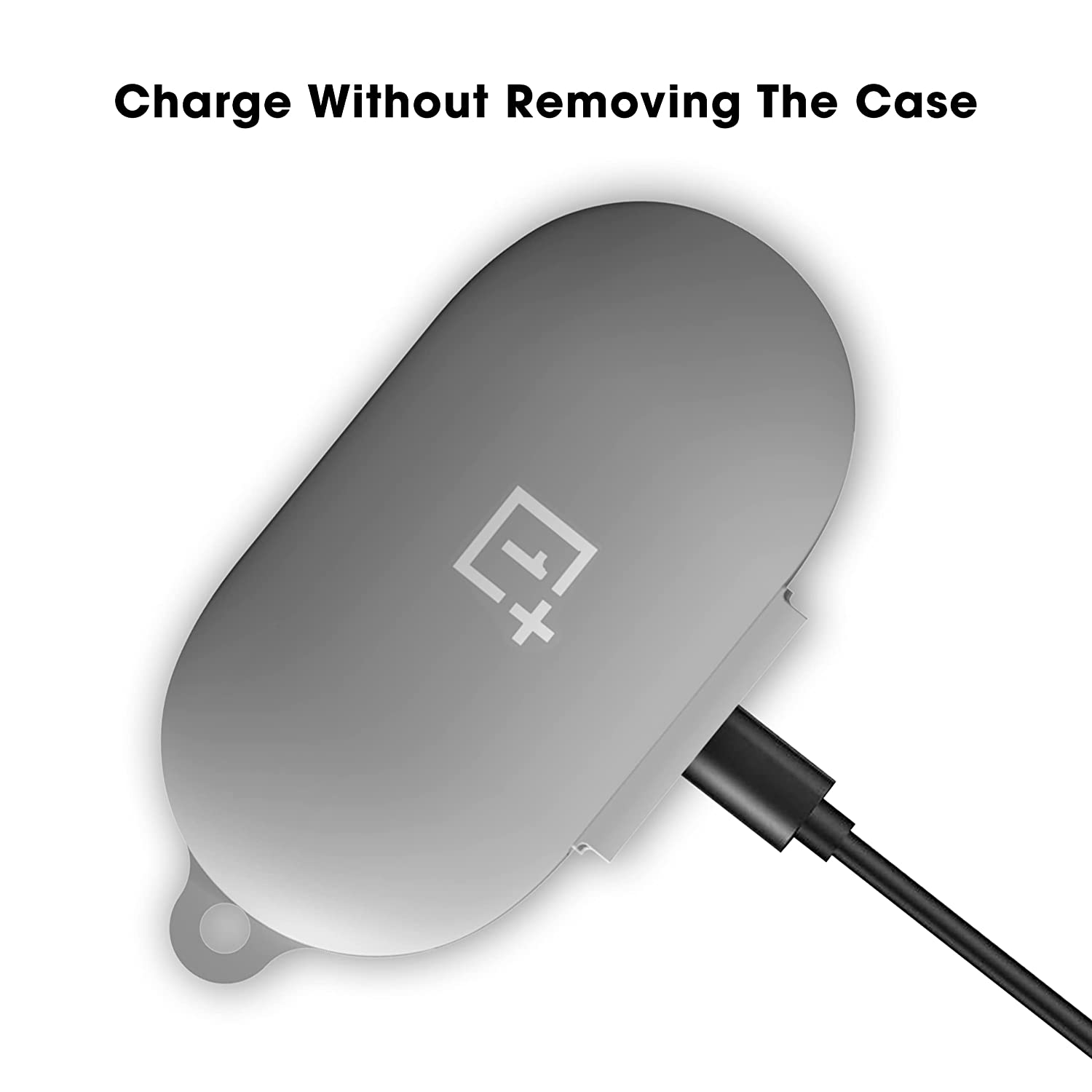 Sounce Silicone Protective Case Cover for OnePlus Earbuds Z2 TWS, Anti Fall Anti Dust, with Hook Earphone Case [Case Cover only]