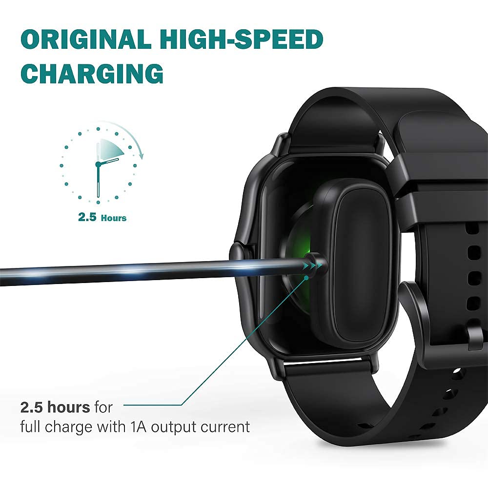 Sounce Charger Cable Compatible with Amazfit GTR 2, GTR 2e, GTR 2 eSIM, GTS 2 Mini, GTS 2e, GTS 2, BIP U, BIP U Pro, Pop Pro - USB Charging Cable 3.3ft