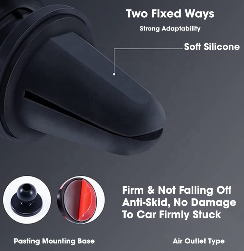 Sounce Car Phone Mount, Air Vent Cell Phone Holder for Car, Universal Car Phone Holder Cradle Compatible with All Smartphones