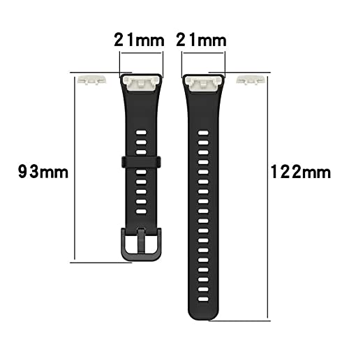 Sounce Adjustable Huawei Band 6,Honor Band 6 & Redmi Smart Band Pro Watch Silicone Strap Band Bracelet- Set of 3