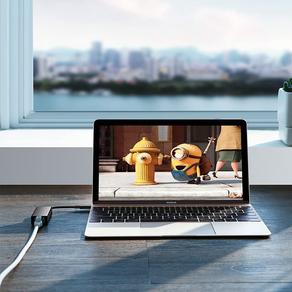 Sounce USB C to Ethernet Adapter, Type-C to RJ45 Gigabit 1000 Mbps Ethernet Adapter Compatible, Adapter for Laptop, MacBook Pro/Air, iPad Pro, Dell XPS, Galaxy S20, S10, S9, Android Tab, and Mobile