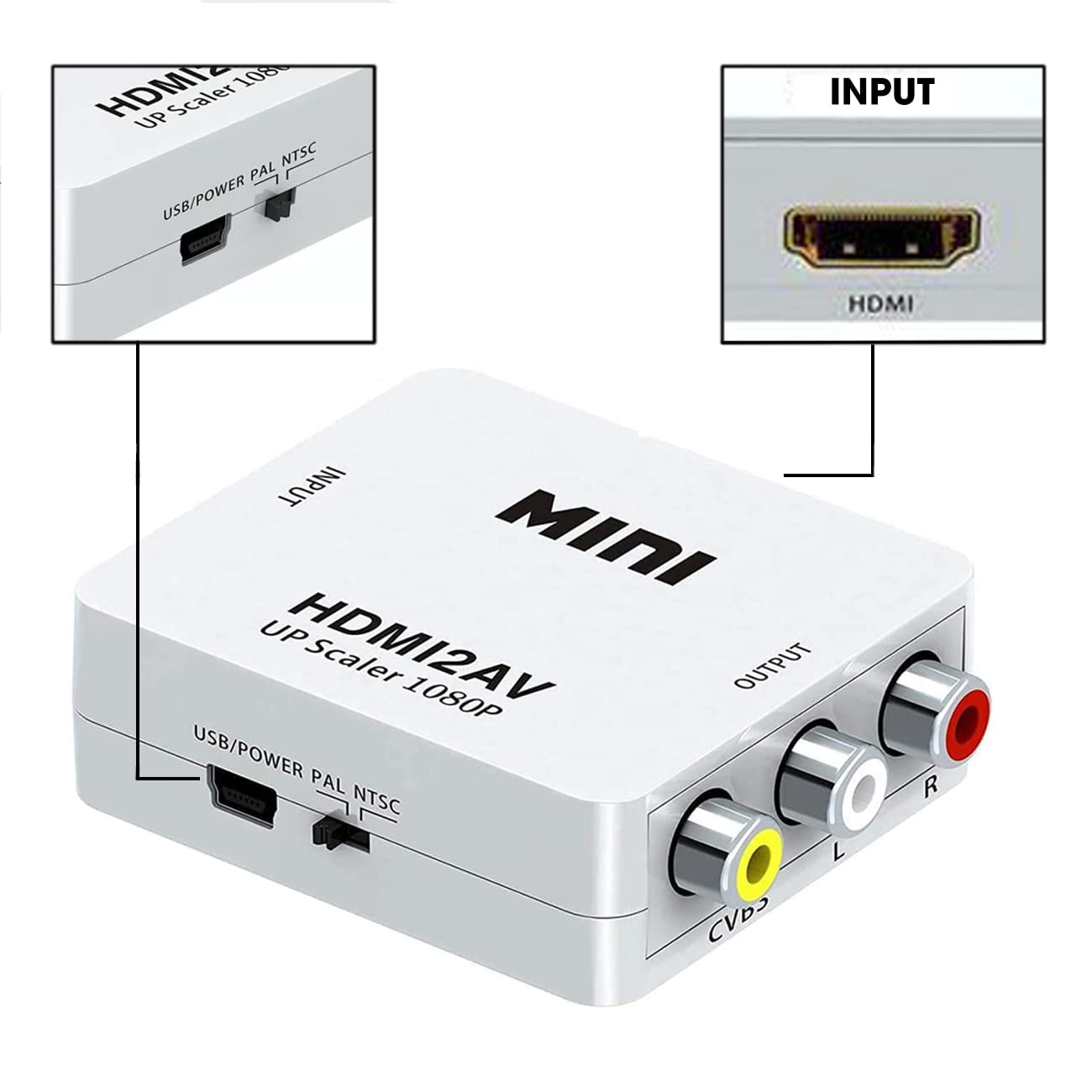 Bewinner Cavo AV Component, Adattatore Video Audio AV ad Alta Definizione Cavo Componente HDTV per U Gaming System Bewinner Cavo AV Component, Adattatore Video Audio AV ad Alta Definizione Cavo Componente HDTV per U Gaming System