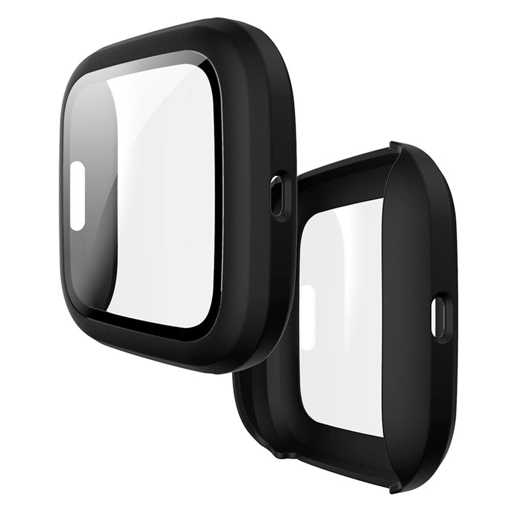 Sounce Screen Protector Compatible with Fitbit Versa 2 Case, Ultra-Thin Slim Soft TPU Protective Case All-Around Full Cover Bumper Shell for Fitbit Versa 2 Smart Watch