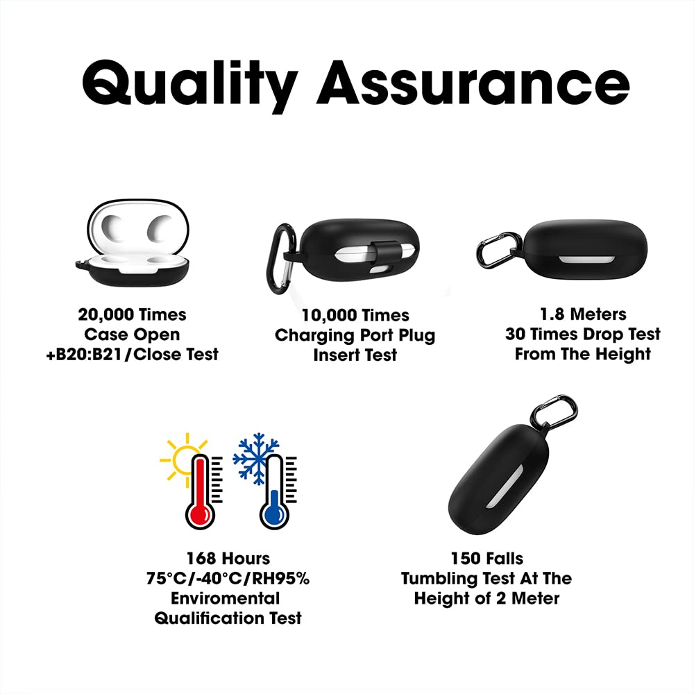 Sounce Anti Fall Dust Protection Case Cover Compatible for Oppo Enco Buds Headphones case Silicone Headset case with Keychain (Case Cover only)